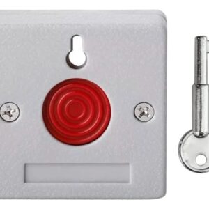 Botón De Emergencia Con Llave 250v Dc Ideal Hogar Oficina Blanco
