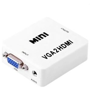 Adaptador mini convertidor VGA a HDMI Genérica 720p