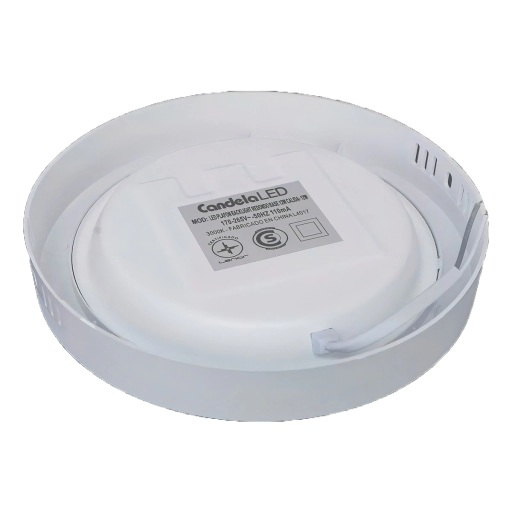 Plafón Led Candela Redondo 18w Luz Fría 6500k Techo Pared Blanca - Imagen 2